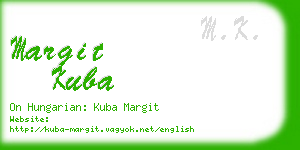 margit kuba business card